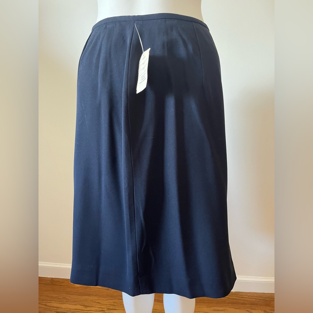 Jones New York Navy Midi Skirt